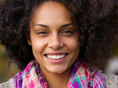 woman smiling