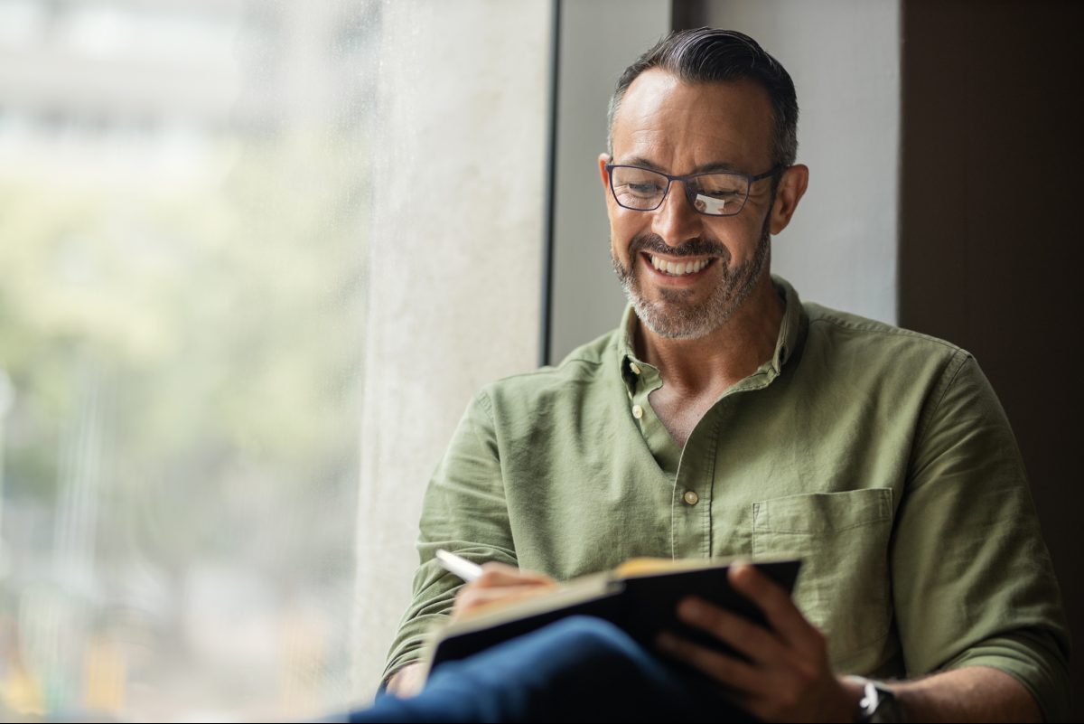 smiling man
