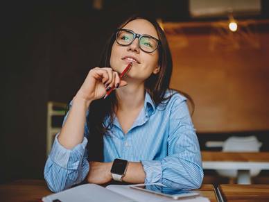 Woman thinking