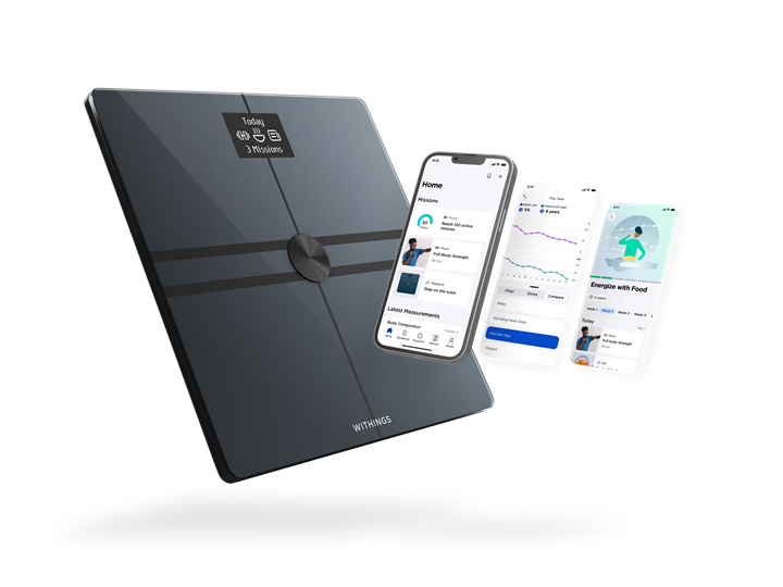 Withings Body Comp scales with smart phones