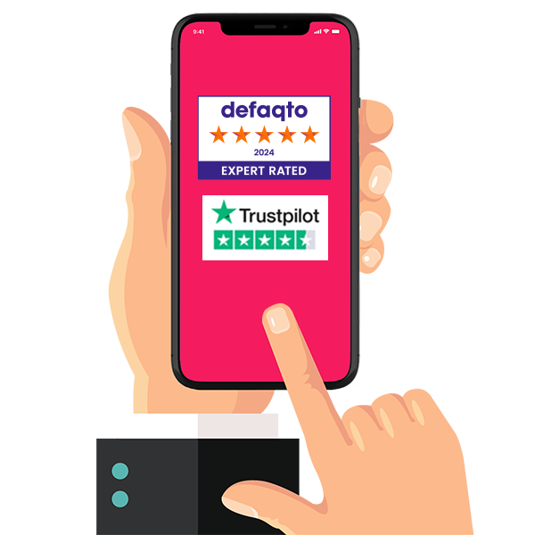 J8155_Defaqto_logo_J8155_Defaqto_Trustpilot_logo_Img3