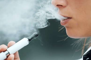 Person using a vape